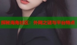 探秘海角社区：外网之谜与平台特点