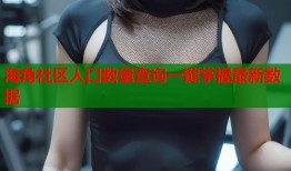 海角社区人口数量查询一键掌握最新数据