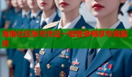 海角社区账号凭证一键登录畅享专属服务