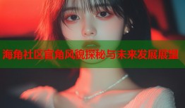 海角社区官角风貌探秘与未来发展展望