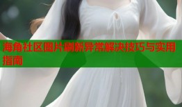 海角社区图片刷新异常解决技巧与实用指南