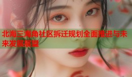 北海三海角社区拆迁规划全面推进与未来发展展望