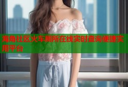 海角社区火车厕所在线实时查询便捷实用平台