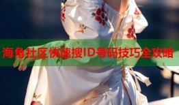 海角社区快速搜ID号码技巧全攻略