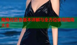 海角社区各版本详解与全方位使用指南大全