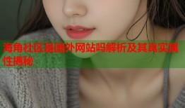 海角社区是国外网站吗解析及其真实属性揭秘