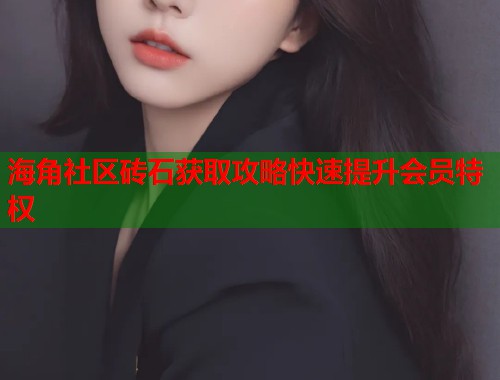 海角社区砖石获取攻略快速提升会员特权