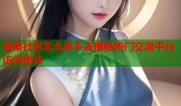 海角社区怎么进不去揭秘热门交流平台访问秘诀
